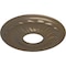 Ekena Millwork Blackthorn Ceiling Medallion (Fits Canopies up to 4 7/8"), 11 3/4"OD x 3 5/8"ID x 1"P, Warm Silver CM11BLWSS - alternate 4